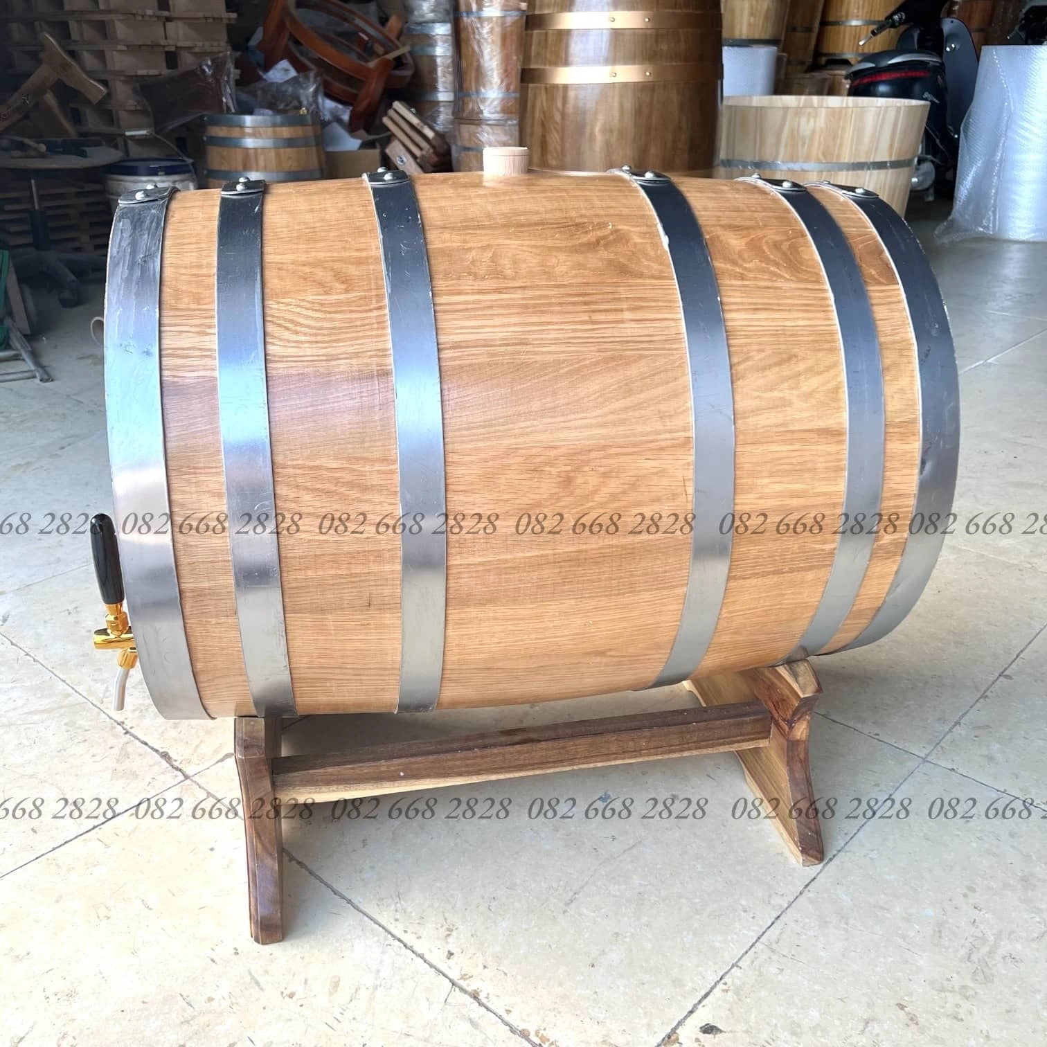 Thùng rượu gỗ sồi 120 lít