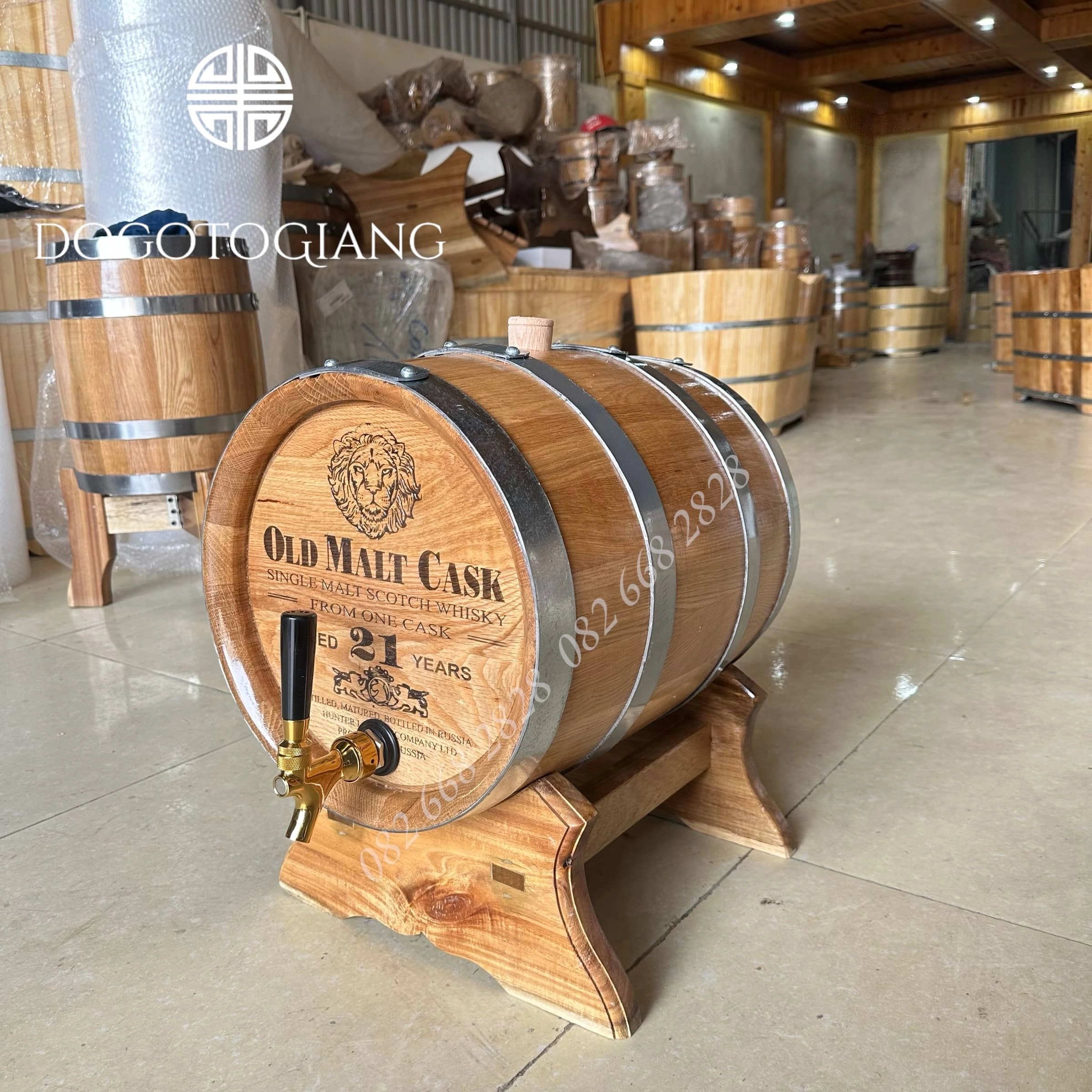 Thùng rượu gỗ sồi 20 lít 