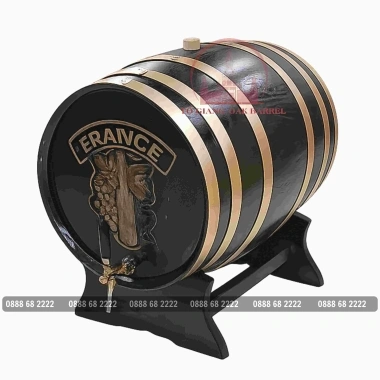 Thùng rượu gỗ sồi 50 lít giả cổ
