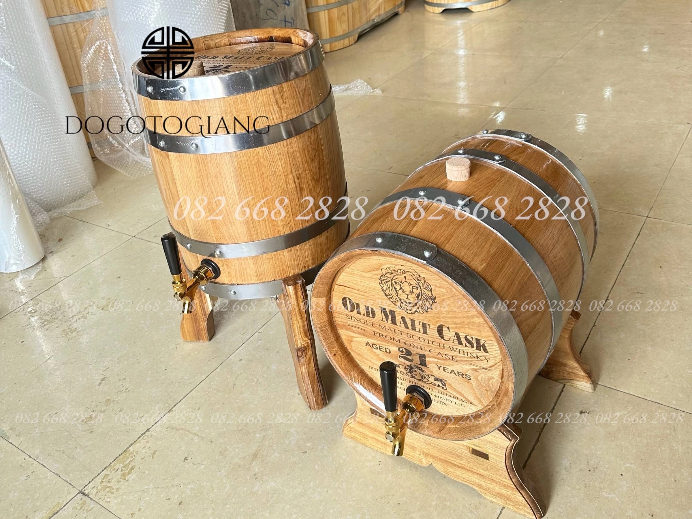 Hình ảnh thùng gỗ sồi ngâm rượu 20 lít
