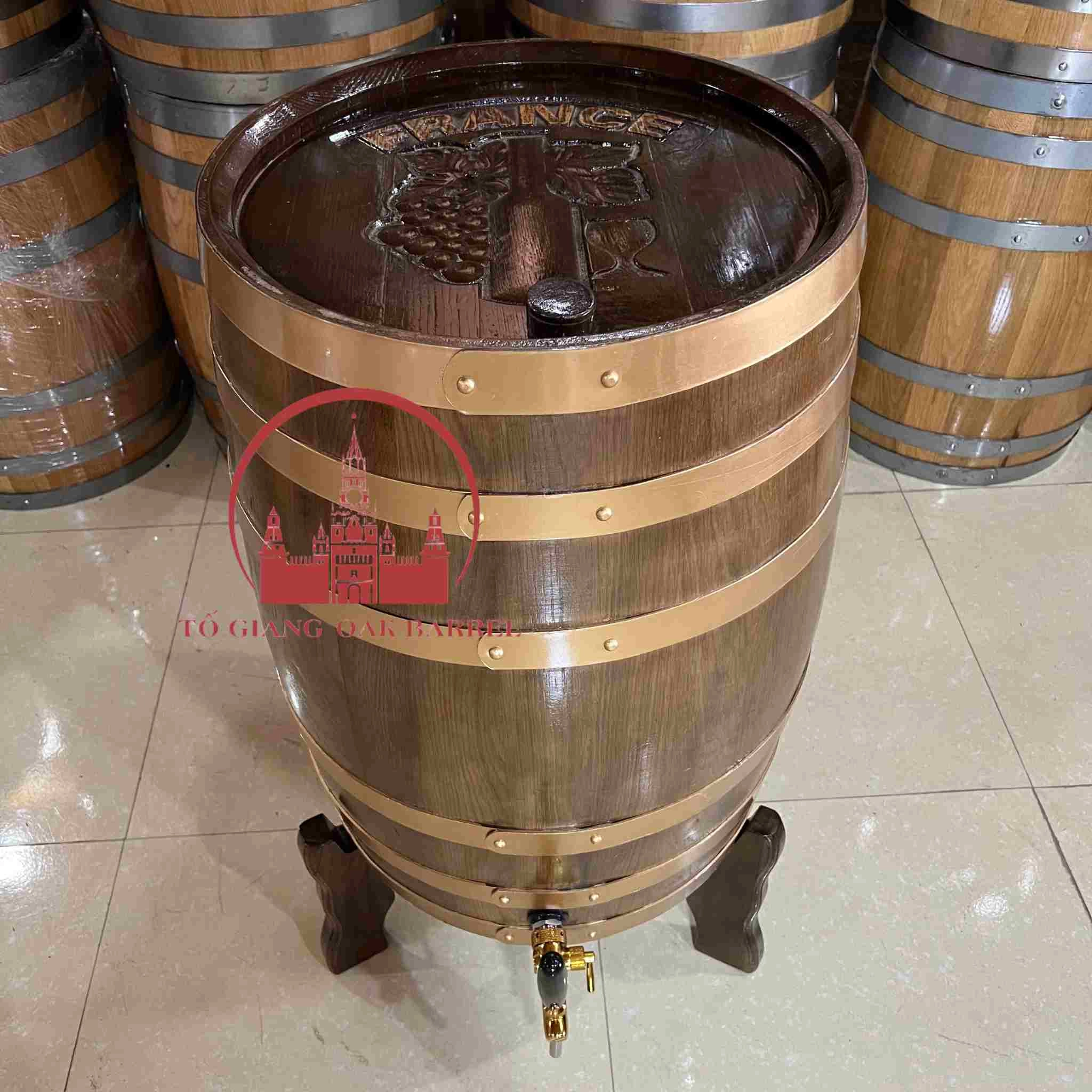 thùng ngâm rượu gỗ sồi