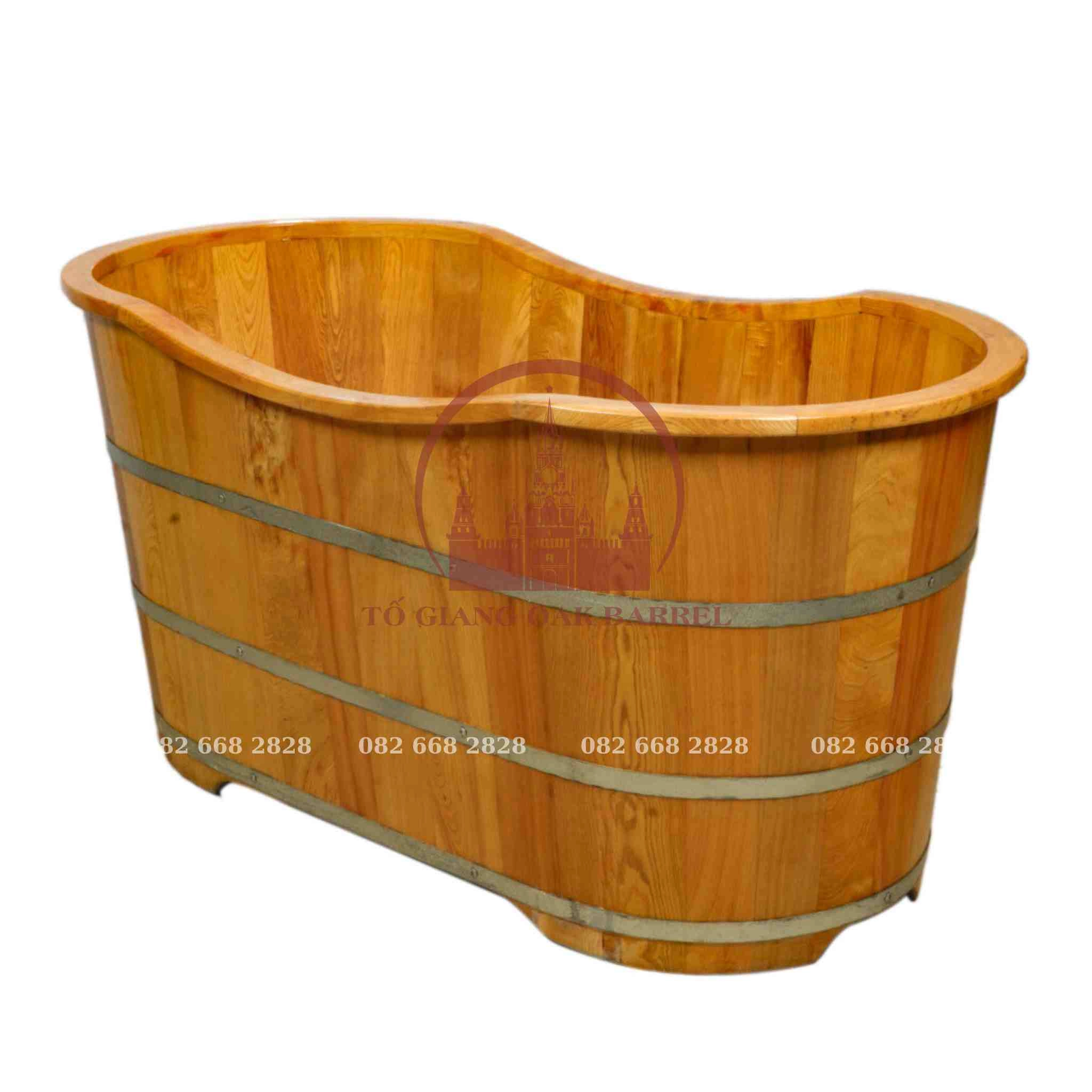 Hình ảnh bồn tắm gỗ pơ mu