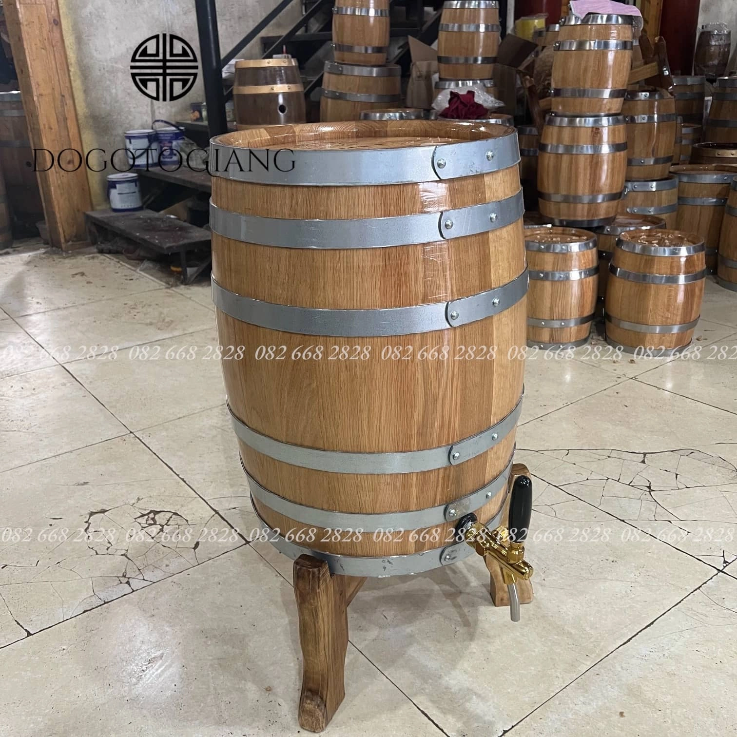 Thùng gỗ sồi 120 lít 