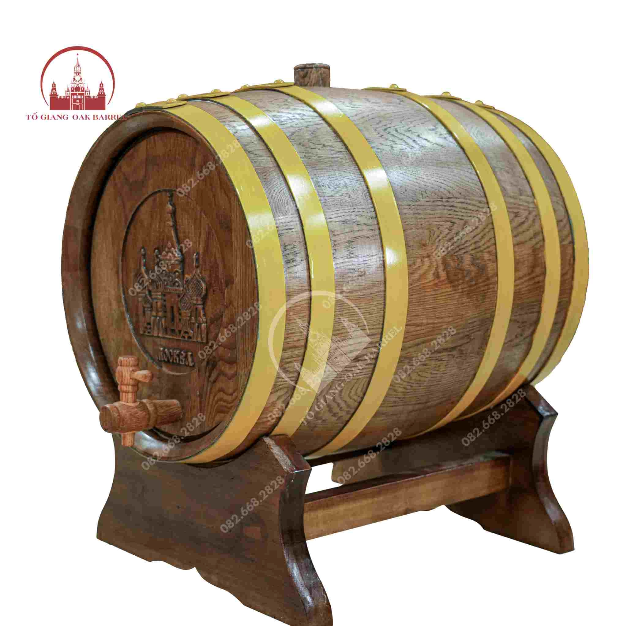 thùng gỗ sồi 30 lít 