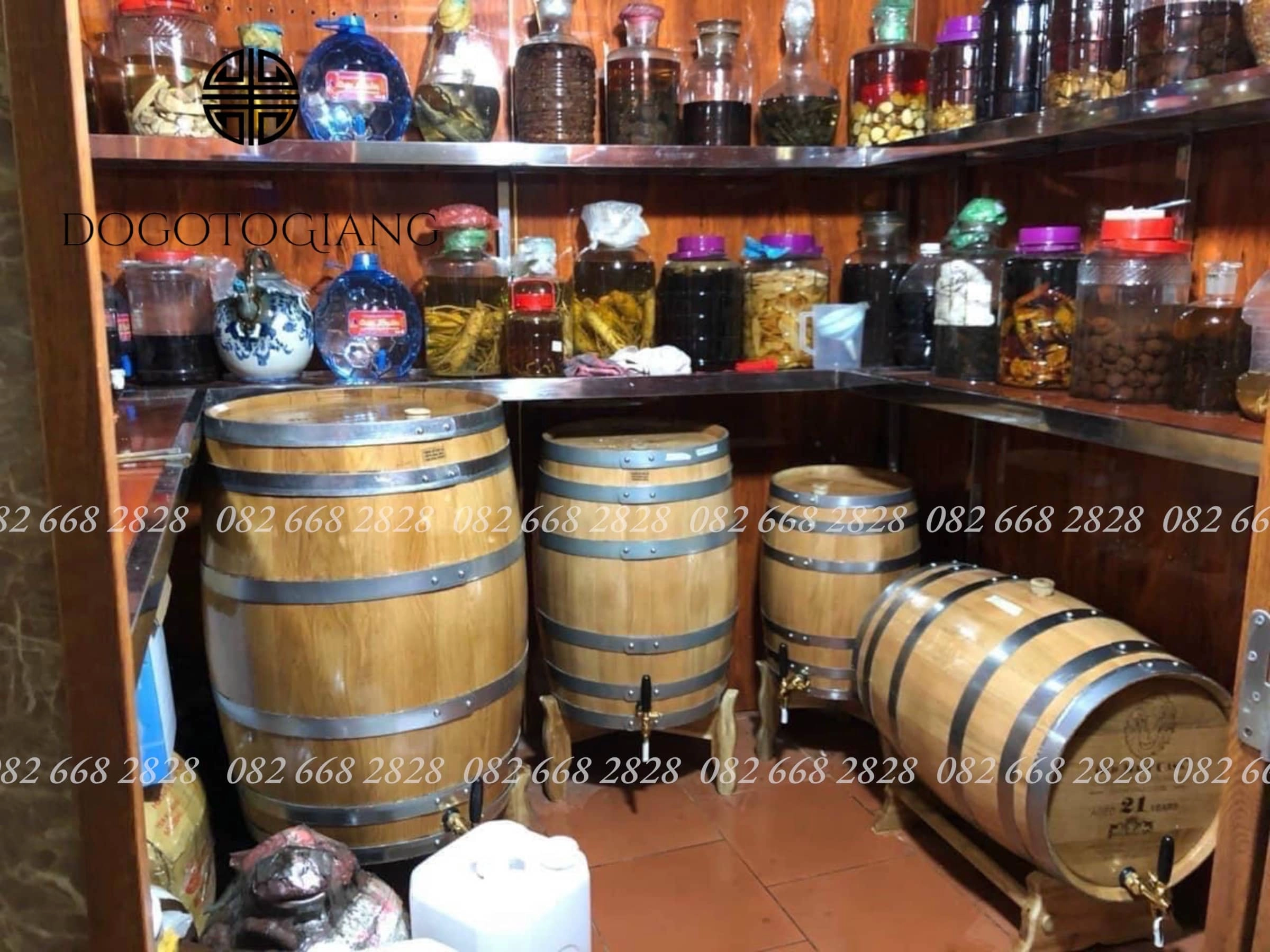 Bảo quản thùng ngâm rượu gỗ sồi 