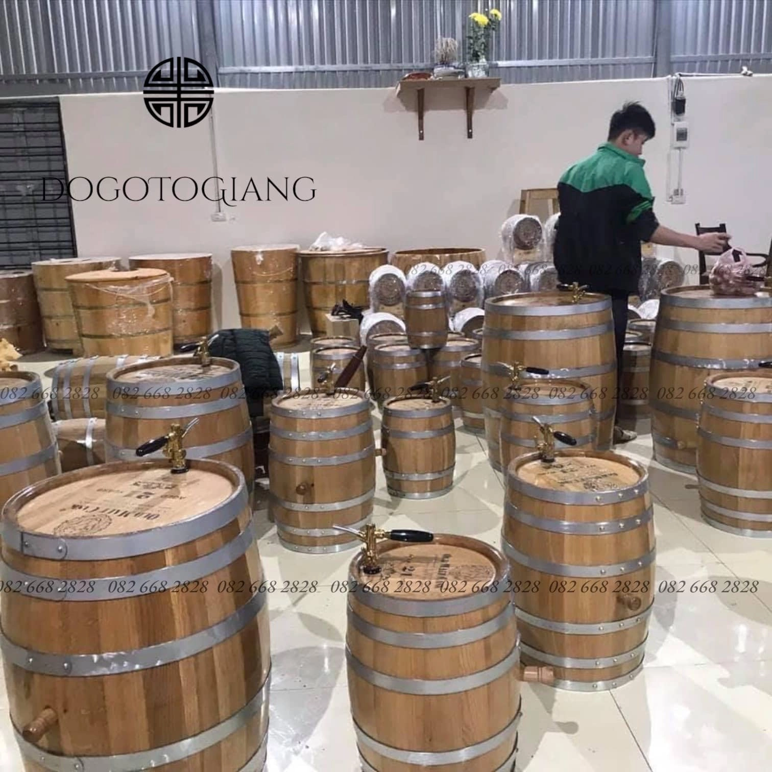 Bán thùng rượu gỗ sồi tại Hà Nội
