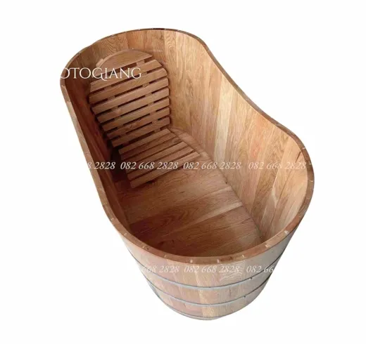 Bồn tắm gỗ sồi