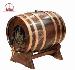 Thùng rượu gỗ sồi 30 lít giả cổ cao cấp