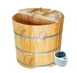 Bồn Tắm Gỗ Thông Kết Hợp Xông Hơi