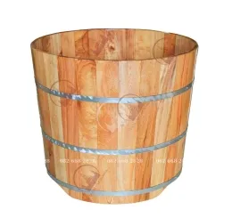 Bồn Tắm Gỗ Pơ Mu Dáng Tròn