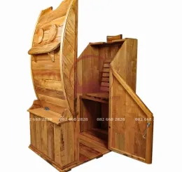 Thùng Gỗ Xông Hơi Toàn Thân Gỗ Pơ Mu