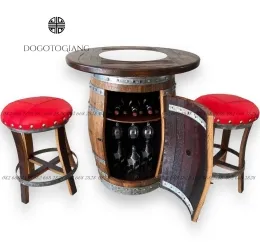 Thùng gỗ trang trí quán rượu