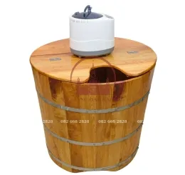 Bồn tắm xông hơi gỗ pơ mu