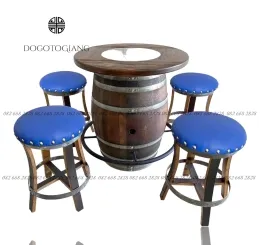 Thùng gỗ trang trí hầm rượu