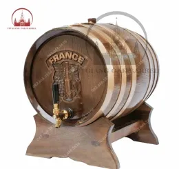 Thùng Gỗ Sồi 30 Lít Giả Cổ Pháp