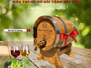 Top 10 thùng rượu gỗ sồi cực sang trọng và ý nghĩa tặng sếp