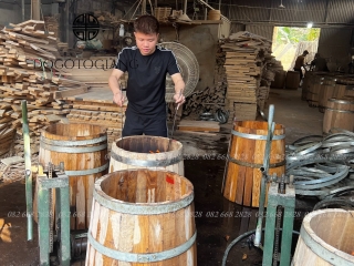 Tiết lộ quy trình sản xuất thùng rượu gỗ sồi