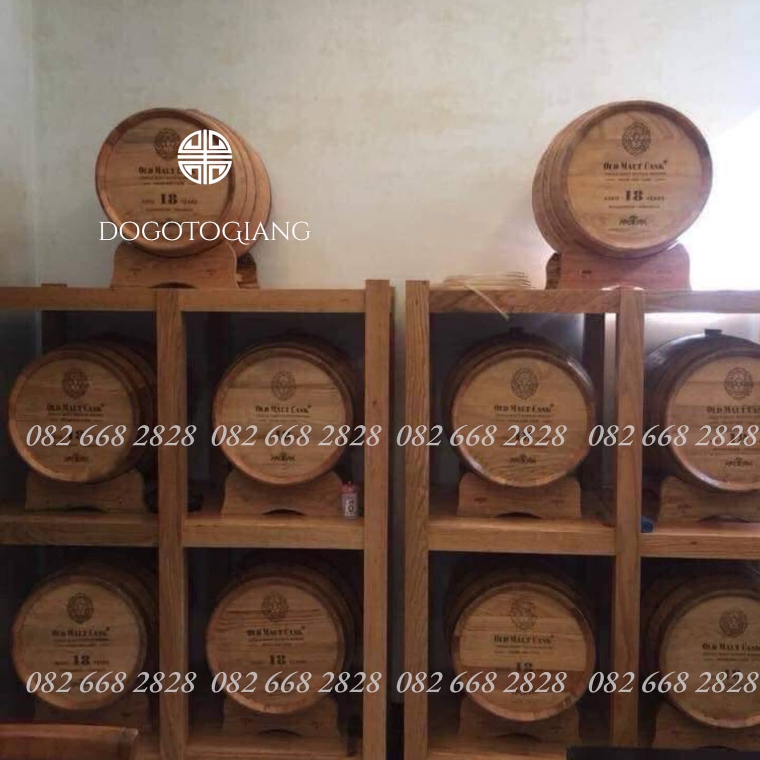 Sản phẩm thùng rượu gỗ sồi được bàn giao cho khách