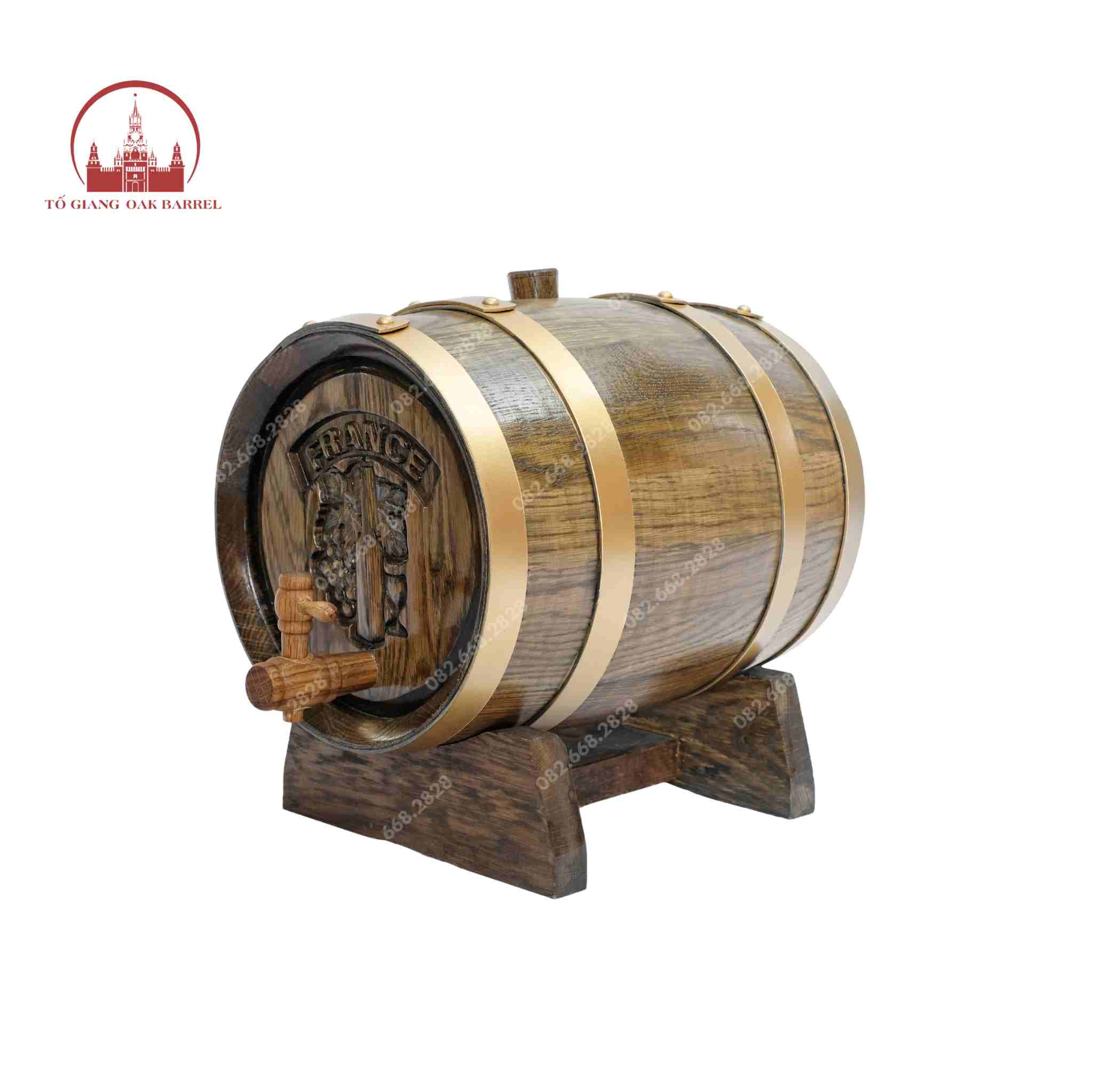 Thùng rượu gỗ sồi 10 lít 