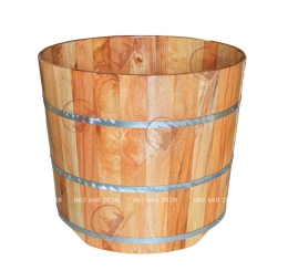 Bồn Tắm Gỗ Pơ Mu Dáng Tròn 