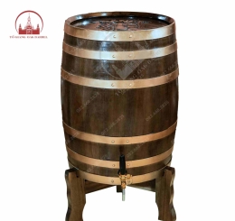 Thùng rượu gỗ sồi 100 lít đứng giả cổ 