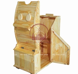 Thùng gỗ xông hơi toàn thân có thò tay 