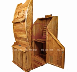 Thùng Gỗ Xông Hơi Toàn Thân Gỗ Pơ Mu