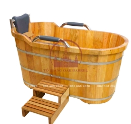 Bồn tắm gỗ pơ mu cao cấp
