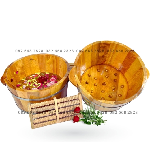 Chậu Ngâm Chân Gỗ Pơ Mu 