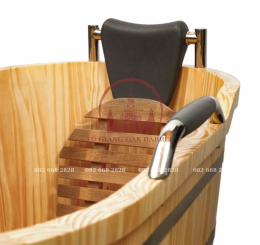 Bồn tắm gỗ thông cao cấp 