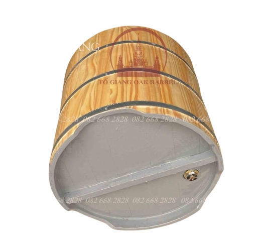 Bồn tắm tròn gỗ thông